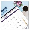 Passion Monthly Deskpad Calendar, Floral Artwork, 22 x 17, White/Multicolor Sheets, Black Binding, 12-Month (Jan-Dec): 2025 - 3 of 4