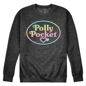 Men's - Polly Pocket - Polly Pocket Ombre Logo Graphic Fleece Sweatshirt - 1 of 4