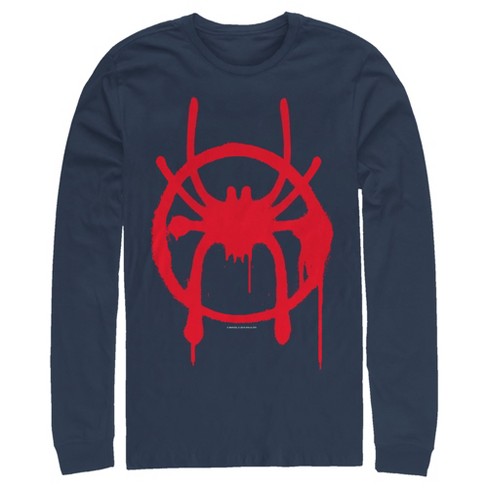 Men's Marvel Spider-man: Into The Spider-verse Symbol Long Sleeve Shirt 