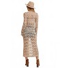 Women's Button Down Crochet Maxi Cardigan - BluIvy - 2 of 4