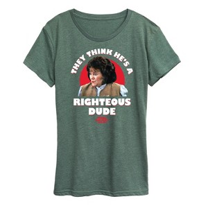 Women's - Ferris Bueller's Day Off - Righteous Dude Short Sleeve Graphic T-Shirt - 1 of 4