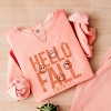 Simply Sage Market S.W.Smiley Hello Fall Lightweight Garment Dyed Sweatshirt - 3 of 4