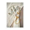 tag Metal Leaf Sprig Tree Ornaments - Holiday Decor for Fall Harvest - Green Multi Iron - 5.9" Height - Dust Clean - 2 of 3