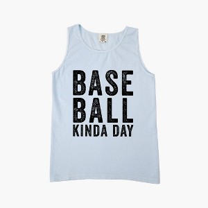 Simply Sage Market Women's Baseball Kinda Day Garment Dyed Heavy Weight Tank - 1 of 2