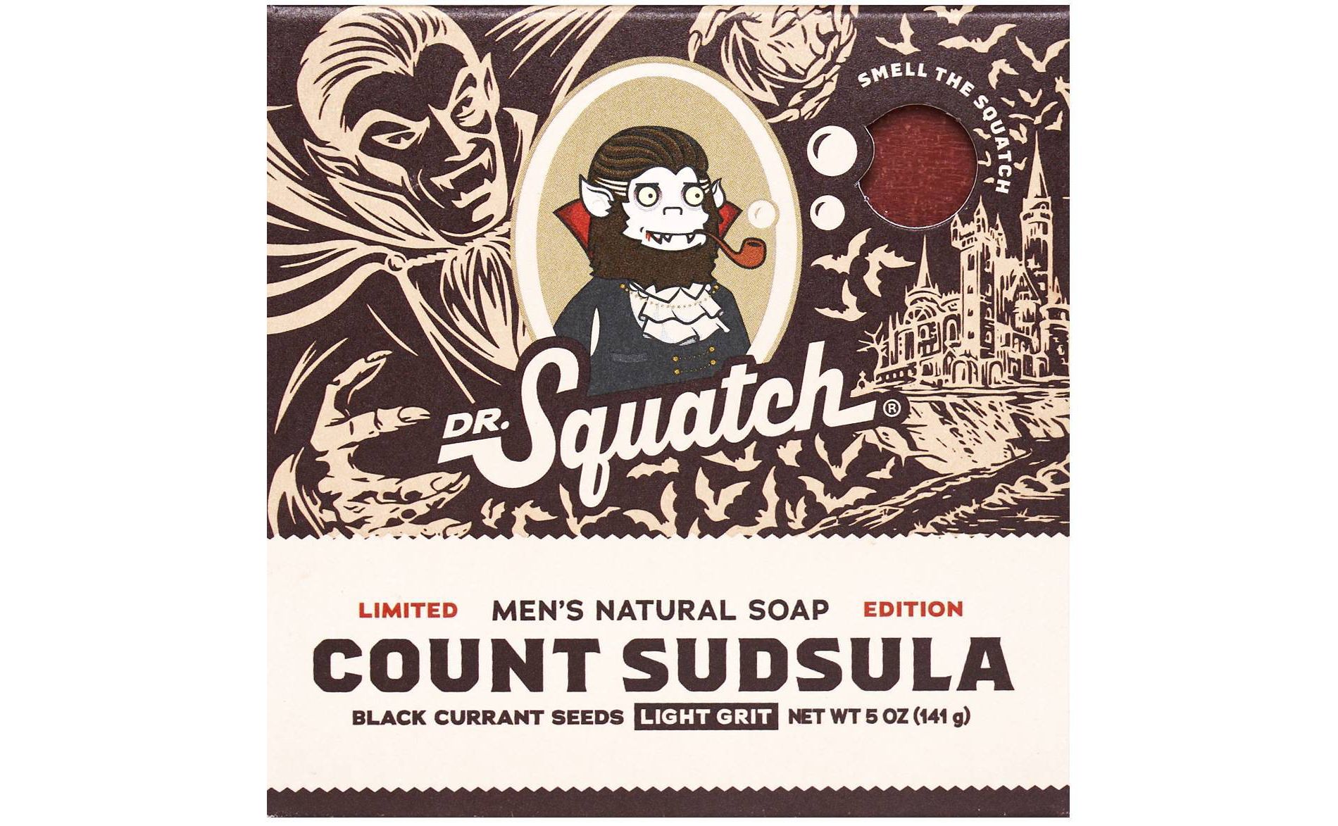 DR. SQUATCH Men's All Natural Bar Soap - Count Sudsula - 5oz