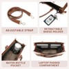 3pcs Sets Laptop Bag,Work Tote Bags Waterproof Leather Business Computer Briefcase - 2 of 4