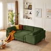 Modern Corduroy Upholstered 6-Seater Modular L-Shaped Sectional Sofa, 6-piece DIY Combinations Sofa - 3 of 4