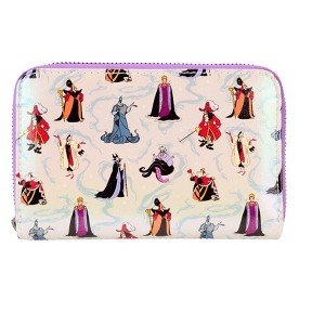 Loungefly Disney Villains Iridescent AOP Zip Around Wallet - 1 of 4