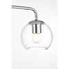 Elegant Lighting Genesis 3 light Chrome and Clear Bath Sconce - 4 of 4