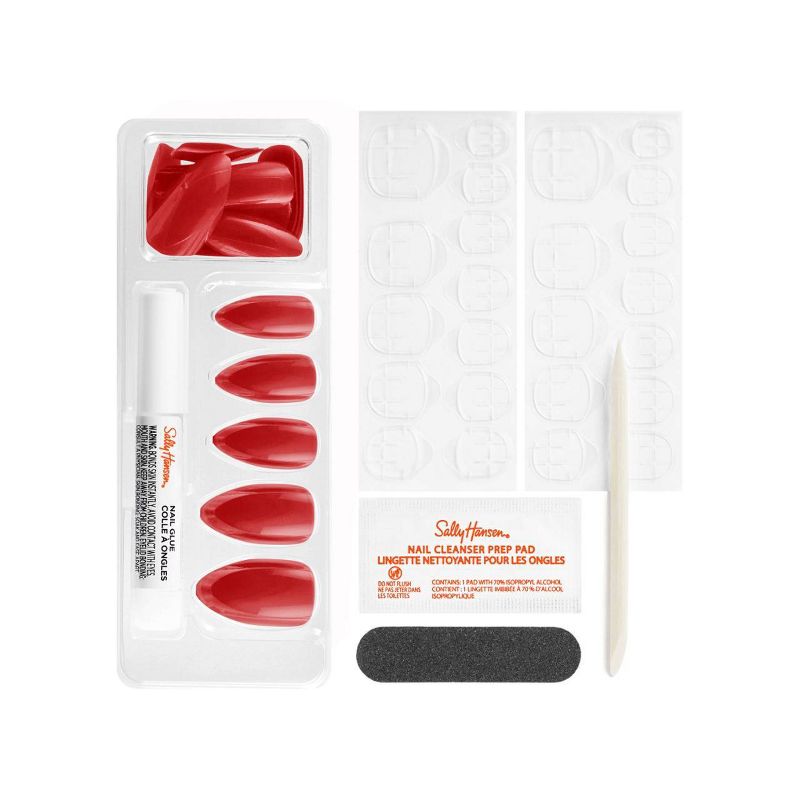 Sally Hansen Salon Effects Perfect Manicure Press-On Nails Kit - Almond - ASAP Apple - 24ct, 4 of 8