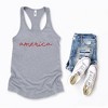 Simply Sage Market Women's America Cursive Racerback Graphic Tank - 3 of 3