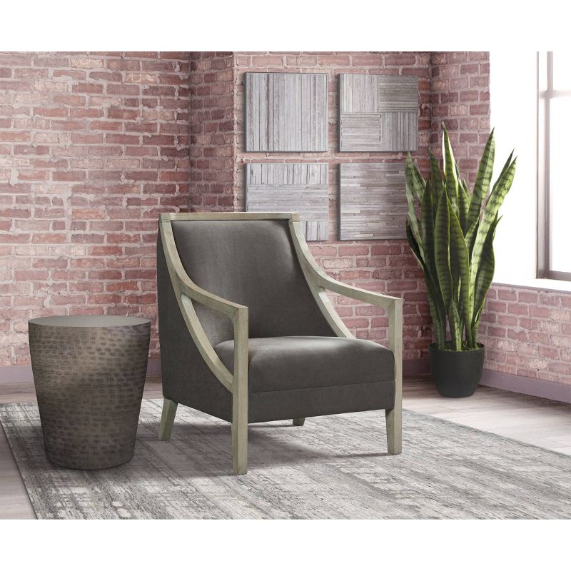 Dayna Accent Chair with White Wash Frame - Picket House Furnishings, 3 of 9