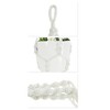 Unique Bargains Macrame Plant Hanger Woven Cotton Indoor Outdoor Decorative - 4 of 4