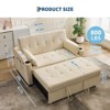 Sofa Bed Couch, Futon Sleeper Couches with Pull Out Bed, Convertible Sofa, Living Room 3 In 1 Loveseat Furniture, Lounge Sleeping Sofa - 2 of 4
