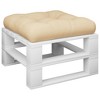 vidaXL Pallet Cushion Beige 19.7"x19.7"x4.7" Fabric - 3 of 4