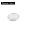 Unique Bargains Stainless Steel Fine Oil Mesh Colander Flour Sieve 8" Dia Strainers Silver Tone 1 Pc - 2 of 4