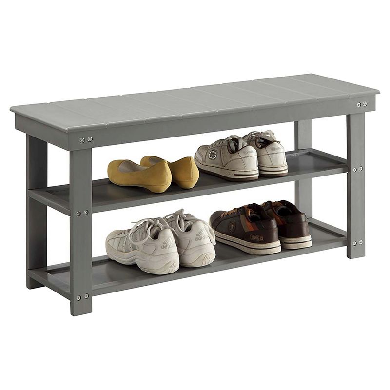 Oxford Utility Mudroom Bench with Shelves - Breighton Home, 3 of 13