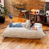 Jaxx Pillow Saxx 5.5-Foot Faux Fur - Luxuriously Soft Bean Bag Floor Pillow and Lounger, Mondo Grey - 2 of 4