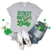 Simply Sage Market Women's Howdy Go Lucky Cowboy Hat Short Sleeve Garment Dyed Tee - 3 of 3