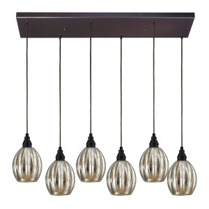Elk Home Danica 6 - Light Pendant in  Oiled Bronze - 1 of 1