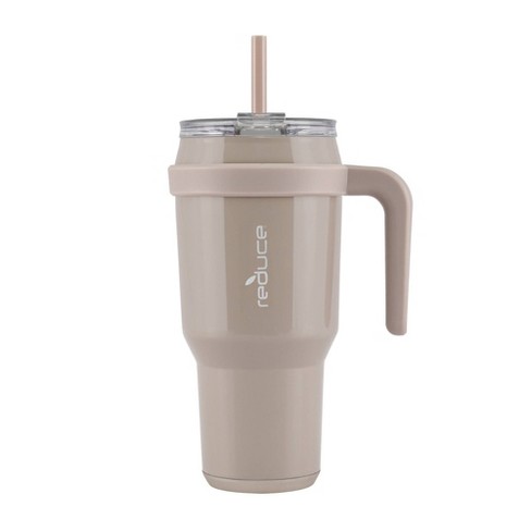 Reduce 40oz Cold1 Vacuum Insulated Stainless Steel Straw Tumbler Mug Sand :  Target