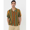 Lars Amadeus Men's Summer Irregular Printed Camp Collar Short Sleeves Button Down Hawaiian Shirt - 3 of 4