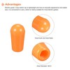 Unique Bargains ABS Plastic Strong Impact Resistance Good Surface Gloss Guitar Toggle Switch Knob Cap 5 Pcs - 3 of 4