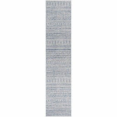 Hauteloom Novato Navy All Over Pattern Performance Rug