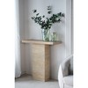 35.5" 100% Magnesium Square Coffee Table with Pedestal Base and Modern Organic Design for Living Room - 3 of 4