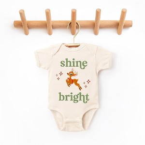 The Juniper Shop Shine Bright Deer Baby Bodysuit - 1 of 2