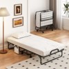 Tangkula 75" x 38" Twin Size Folding Bed Rollaway Guest Bed w/ 5 inch Mattress & Pillow - 2 of 4