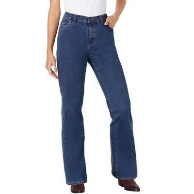 Woman Within Plus Size Tall Wide-Leg Stretch Denim Jean