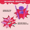 Joyfy 17 Pcs Beauty Salon Toys for Girls, Pretend Play Doll Hair Stylist Toy for Kids Toddler Makeup Party Favor, Birthday Easter Halloween Gift - 4 of 4