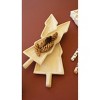 Kalalou Set of Two Carved Wooden Christmas Tree Platters – Rustic Holiday Serveware - 3 of 3