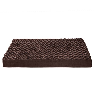 Medium Chocolate Orthopedic Foam Pet Bed