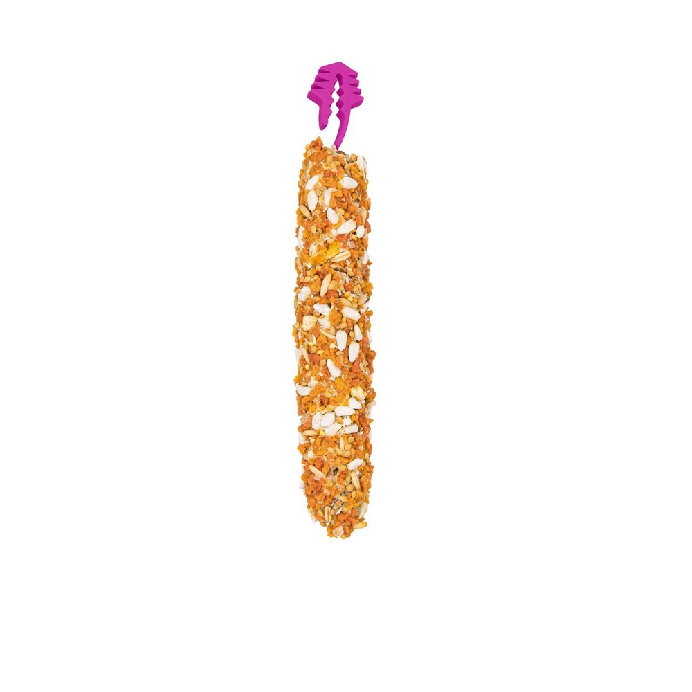 A&E Cage Company Smakers Treat Sticks Orange Fruit Flavor Bird Treats - 400gms: Adult, Ready to Eat