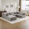 Whisen Modern Compression Loveseat, Convertible Floor Sofa Bed,DIY Boneless Modular Sectional Couch, No Assembly Required - 2 of 4