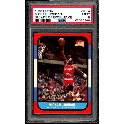 Michael Jordan Card 1996-97 Ultra Decade of Excellence #4 PSA 9