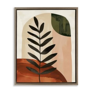 Stupell Industries Fern Strand Neutrals Black Framed Floater Canvas Wall Art - 1 of 4