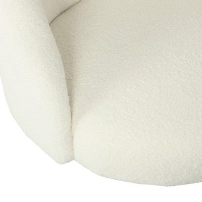 Sleek Cream Velvet Accent Chair with Matte Black Metal Legs