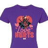Women's - Marvel - Valentine's Day Love Hurts Fitted Graphic T-Shirt - 2 of 2