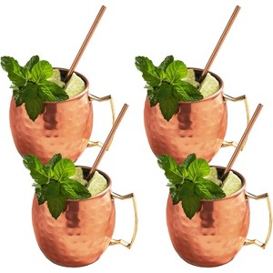 Sol Living Moscow Mule Mugs 4pc 12 oz. Stainless Steel - 1 of 4