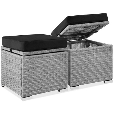 Rattan ottoman deals target