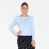 Women's Slim Fit Long Sleeve Round Neck T-Shirt - Wild Fable™ - 2 of 4
