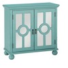 ORRD Antique Aqua Accent Chest with Mirror Doors, Classic Storage Cabinet with Brass Pulls, Modern Traditional Bedroom & Living Room Furniture - 4 of 4