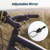 Bike Rearview Mirror 55x41mm Adjustable | Front Handlebar Bike Mirror Black for Bicycle Mountain Road Bike 1 Pcs - 3 of 4