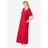 Woman Within Plus Size Perfect Short-Sleeve Scoopneck Maxi Tee Dress - 4 of 4