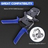 Yescom PEX Cinch Clamp Tool 3/8" 1/2" 5/8" 3/4" 1" One-handed Ratcheting Crimper ASTM F2098 blue - 2 of 4