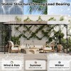 Gazebo for Patio,Large Wall Mounted Gazebos Pergola with Metal Frame, Hard Top Lean to Pergola, Outdoor Patio Lean to Metal Awnings Gazebos - 4 of 4