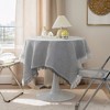 Unique Bargains Waffle Tablecloths with Tassel for Indoor Outdoor, Kitchen Dining Farmhouse Camping Parties - 2 of 4